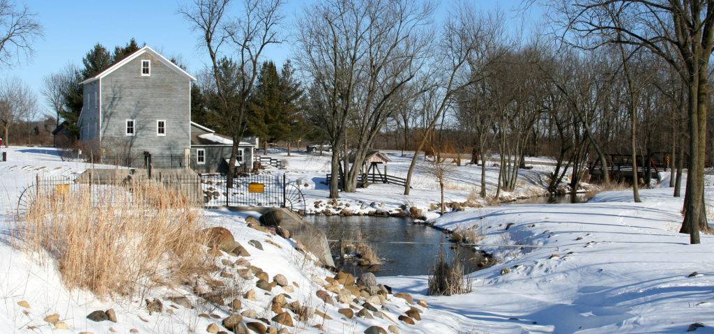 Beckman Mill in Winter