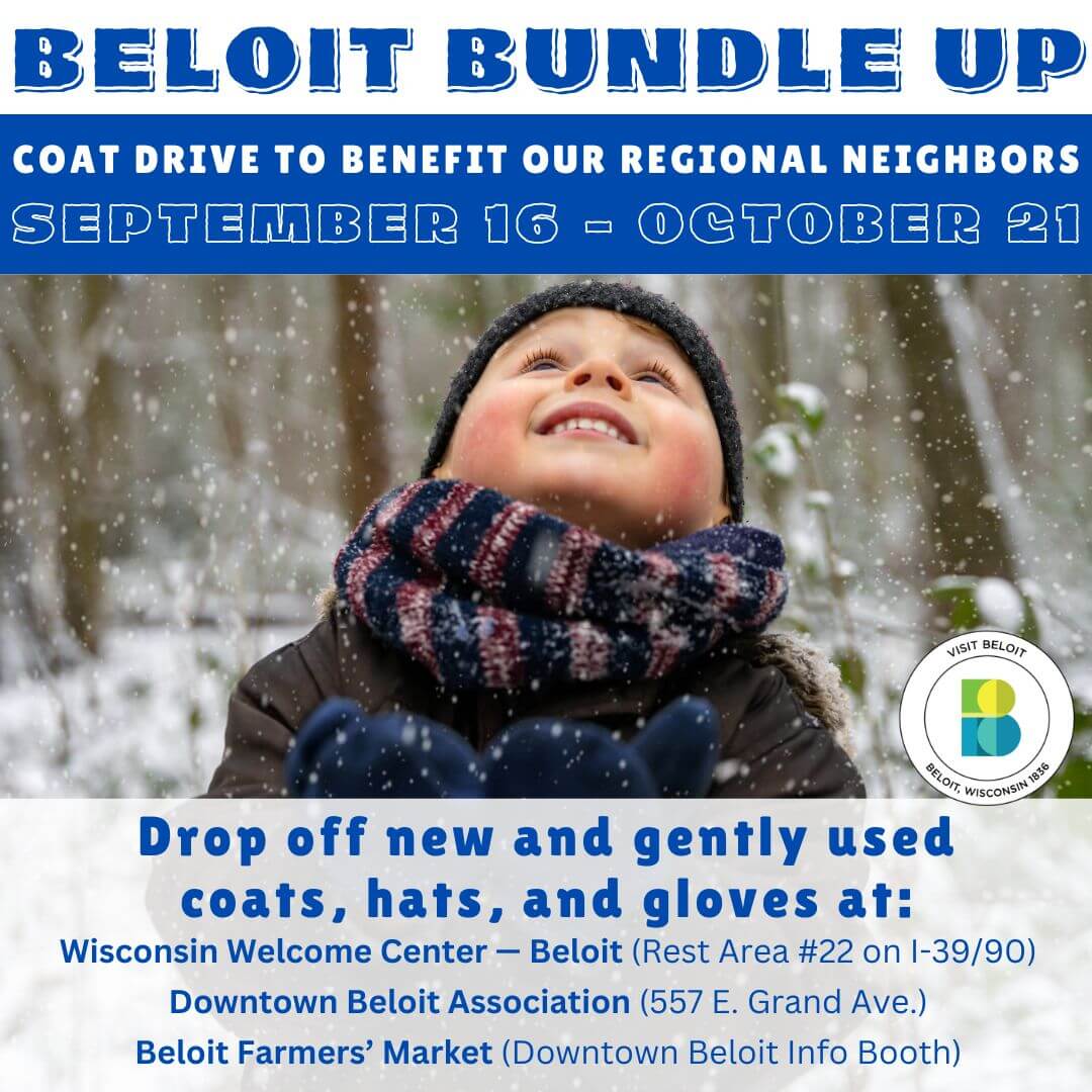 VISIT BELOIT SUPPORTS WINTER DRIVE TO HELP BELOIT BUNDLE UP