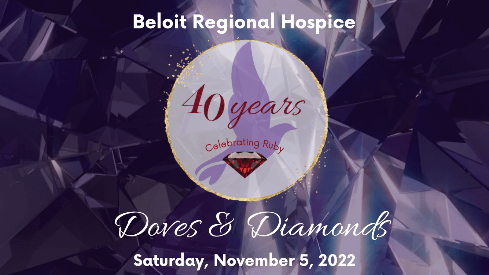Beloit Regional Hospice Doves & Diamonds Gala Banner