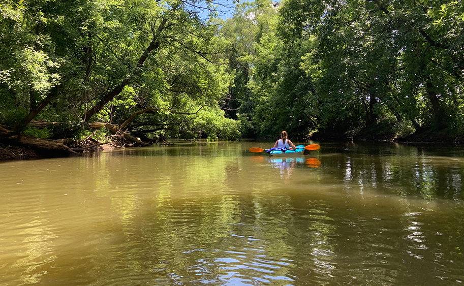 kayaking on turtle creek