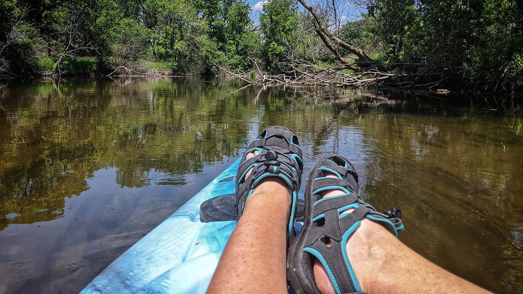 Kayaking in Beloit Turtle Creek