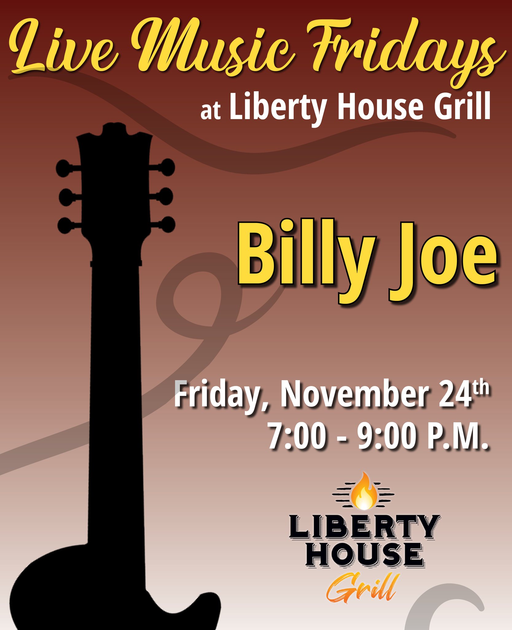 Live Music Fridays with Liberty House Grill