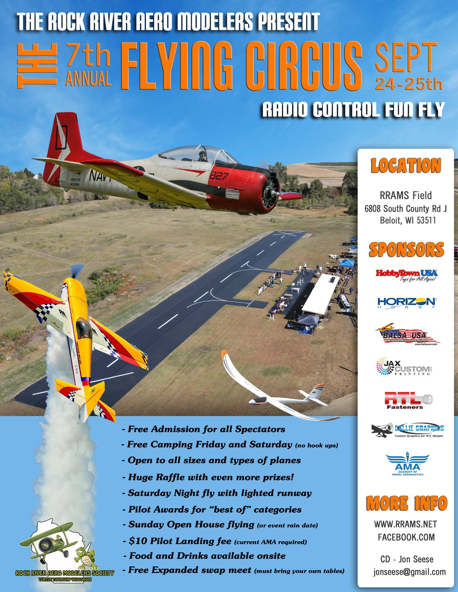 RRAMS 7th Annual Flying Circus Fun Fly Banner