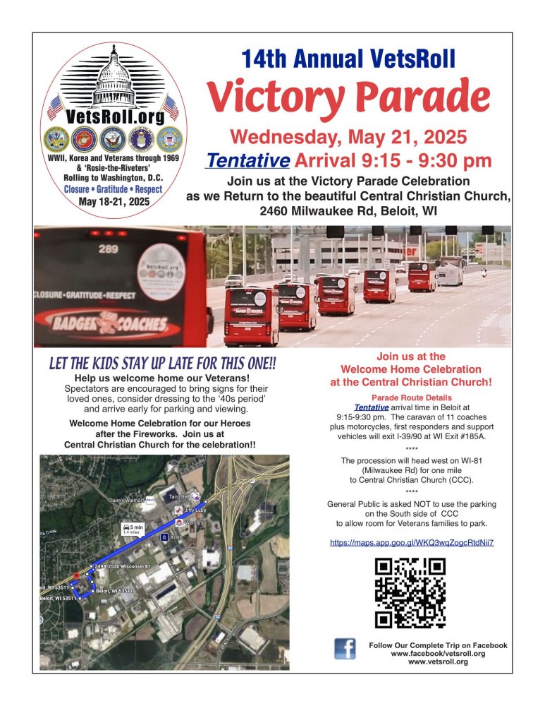 VetsRoll Annual Trip & Welcome Home Parade VetsRoll Annual Trip & Welcome Home Parade