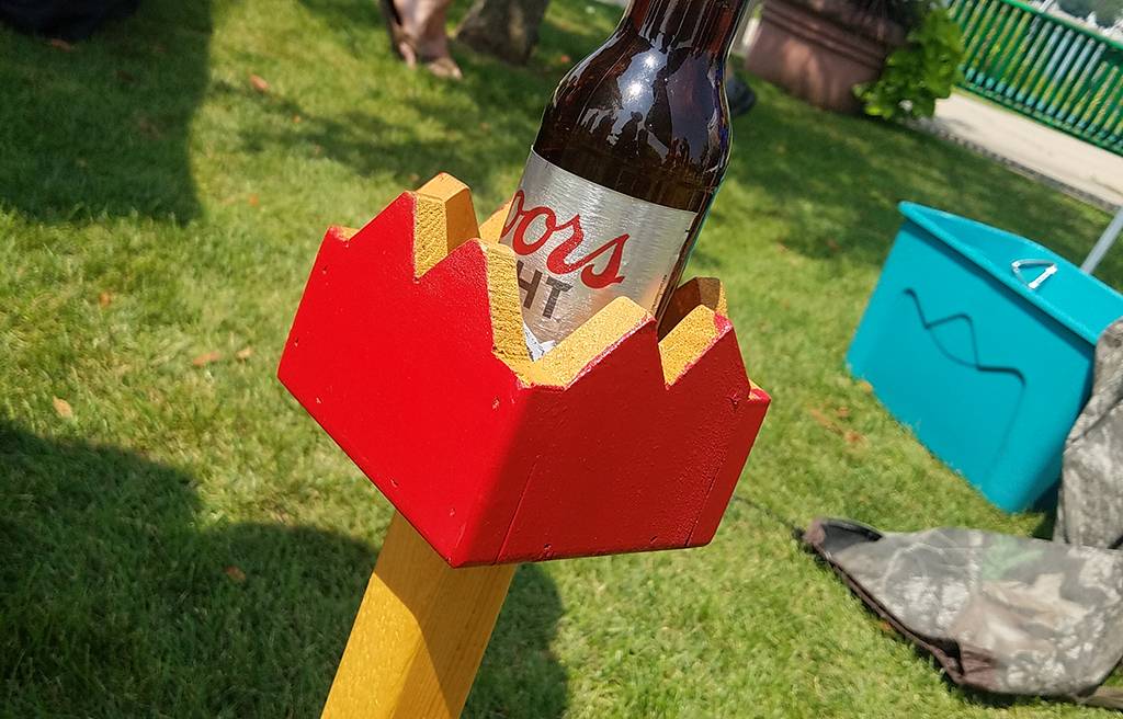Drink holder at US Kubb Open