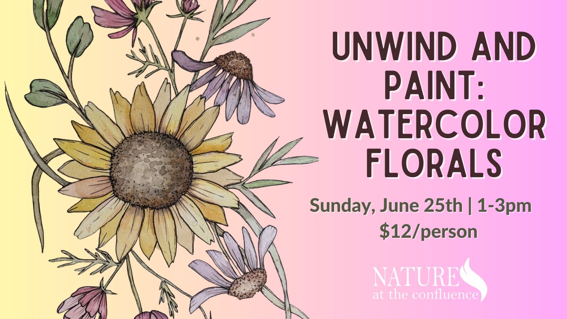 Unwind and Paint: Watercolor Florals